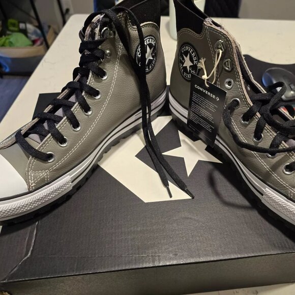 Converse Chuck Taylor All-Star City Trek Waterproof Leather Shoes A05575C SZ 10 - Picture 3 of 9